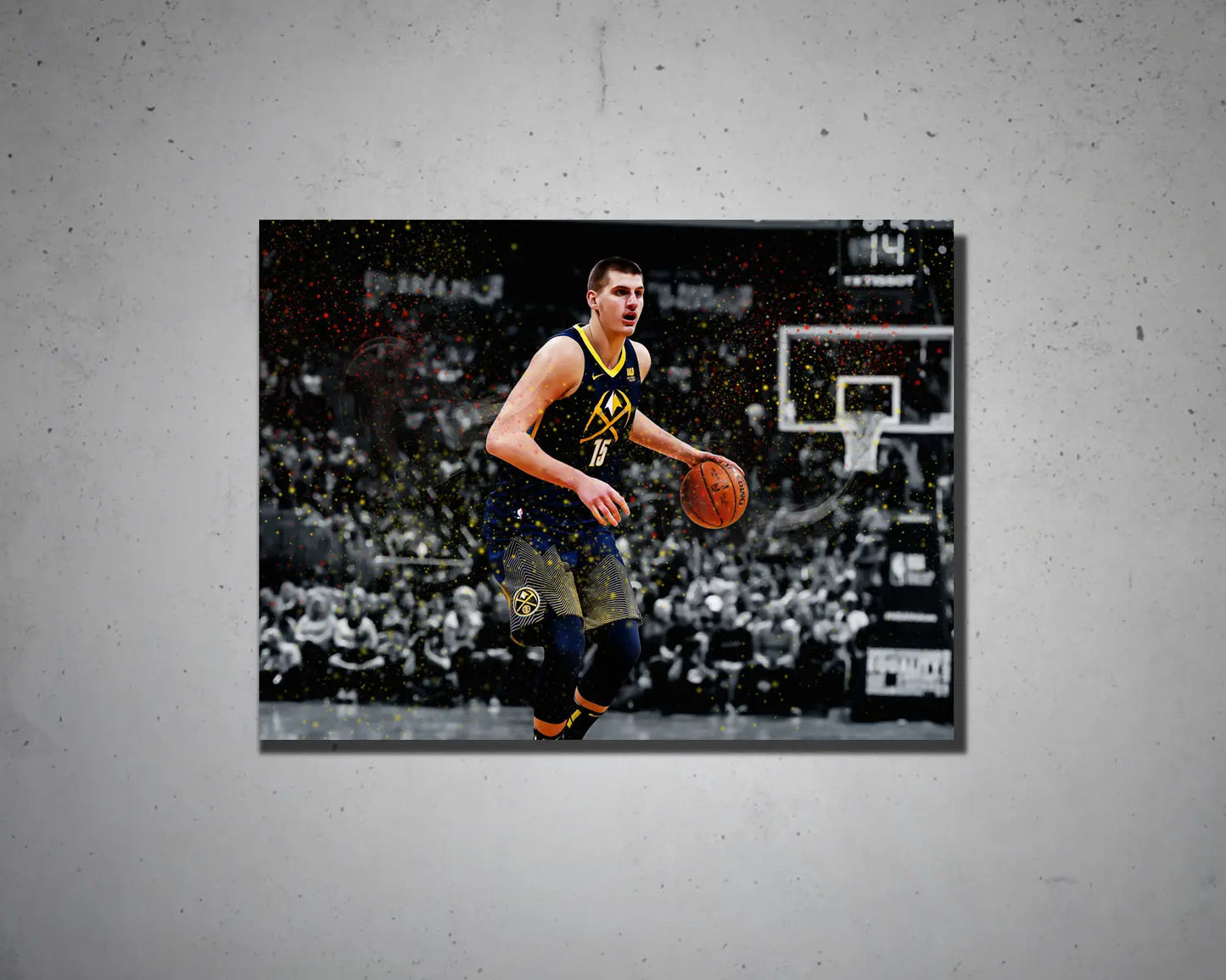 Nikola Jokić Walker Multicolour Wall Art 