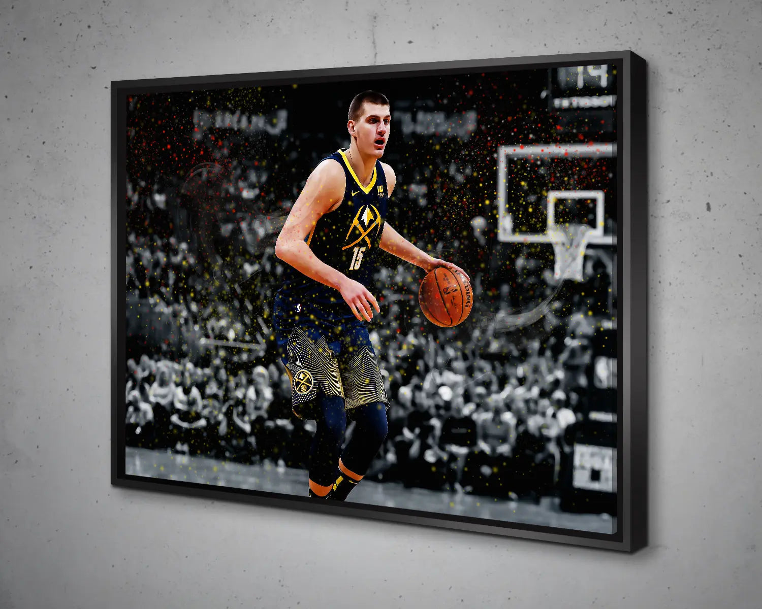Nikola Jokić Walker Multicolour Wall Art 