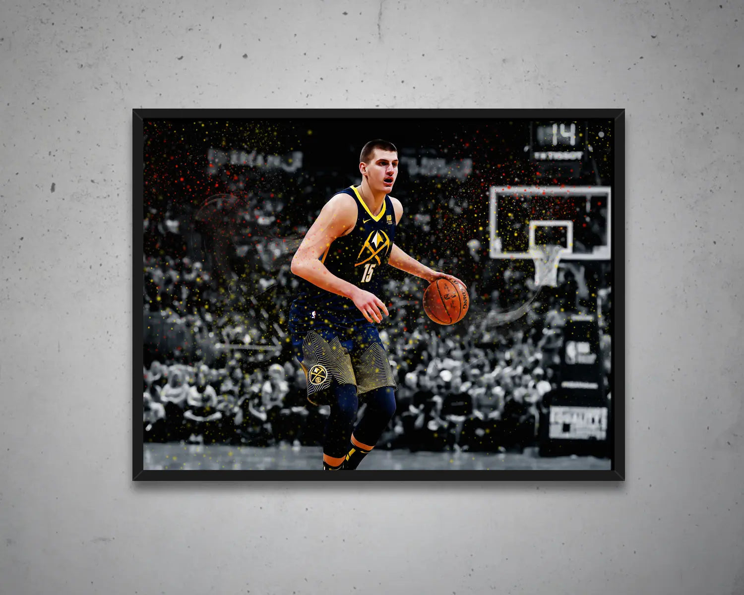 Nikola Jokić Walker Multicolour Wall Art 