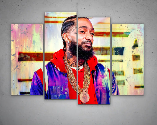 Nipsey Hussle Multicolour Wall Art 