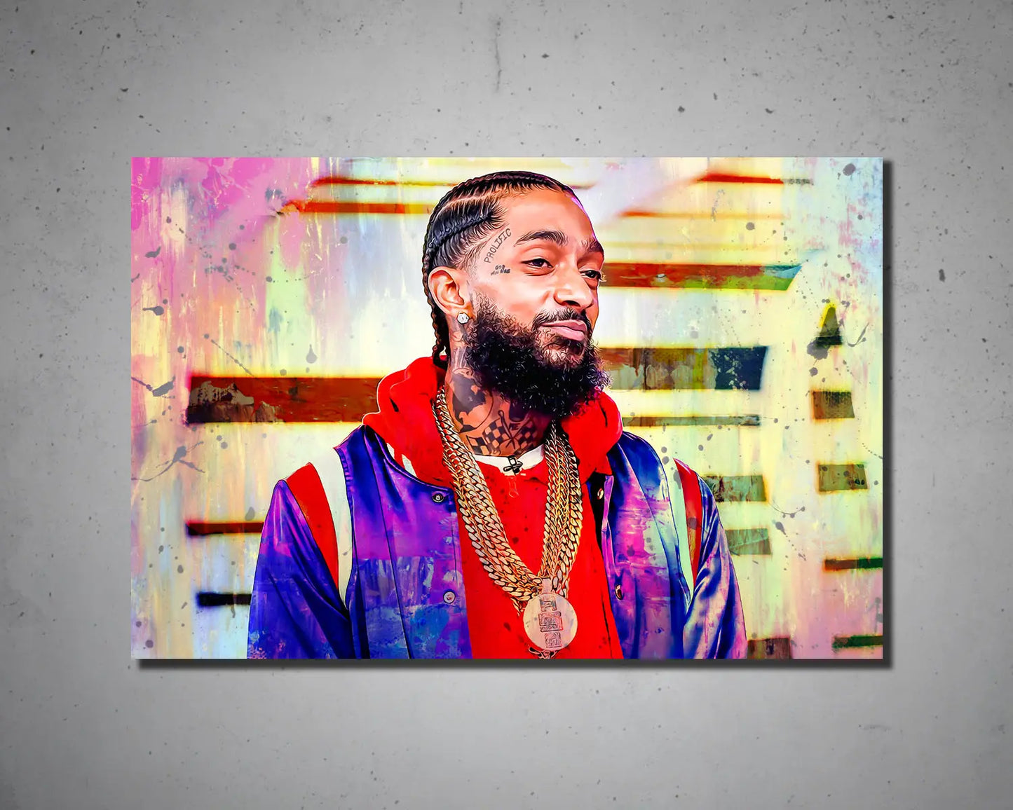 Nipsey Hussle Multicolour Wall Art 