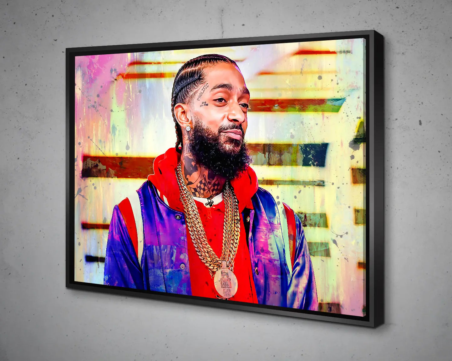 Nipsey Hussle Multicolour Wall Art 