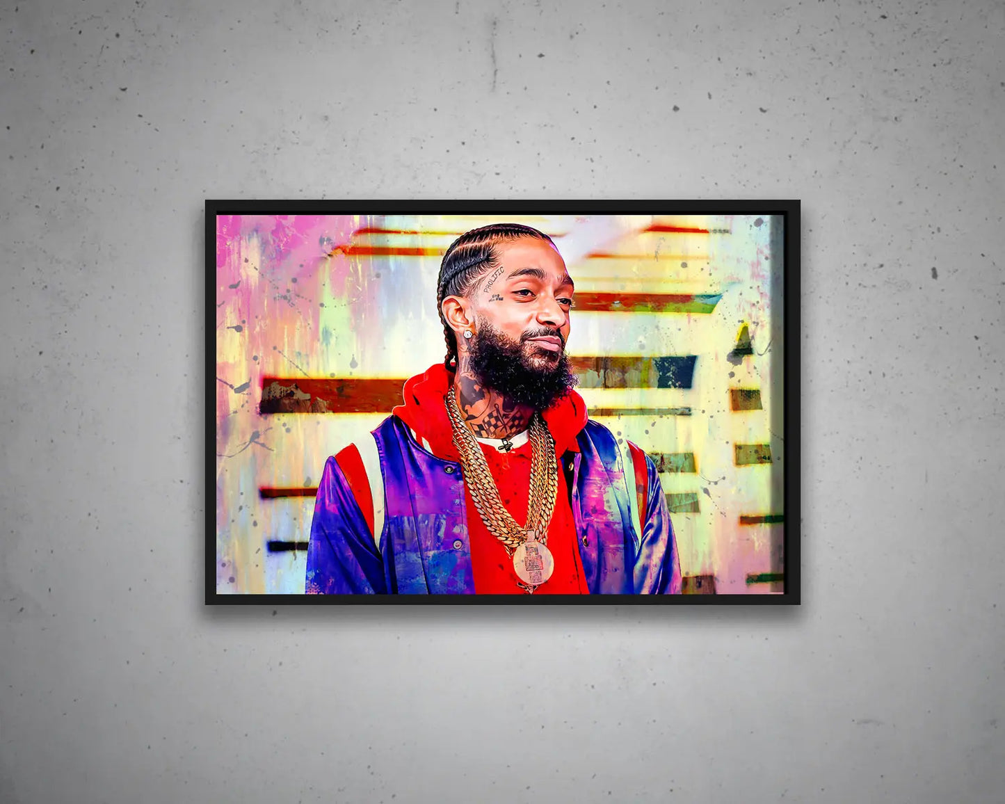 Nipsey Hussle Multicolour Wall Art 