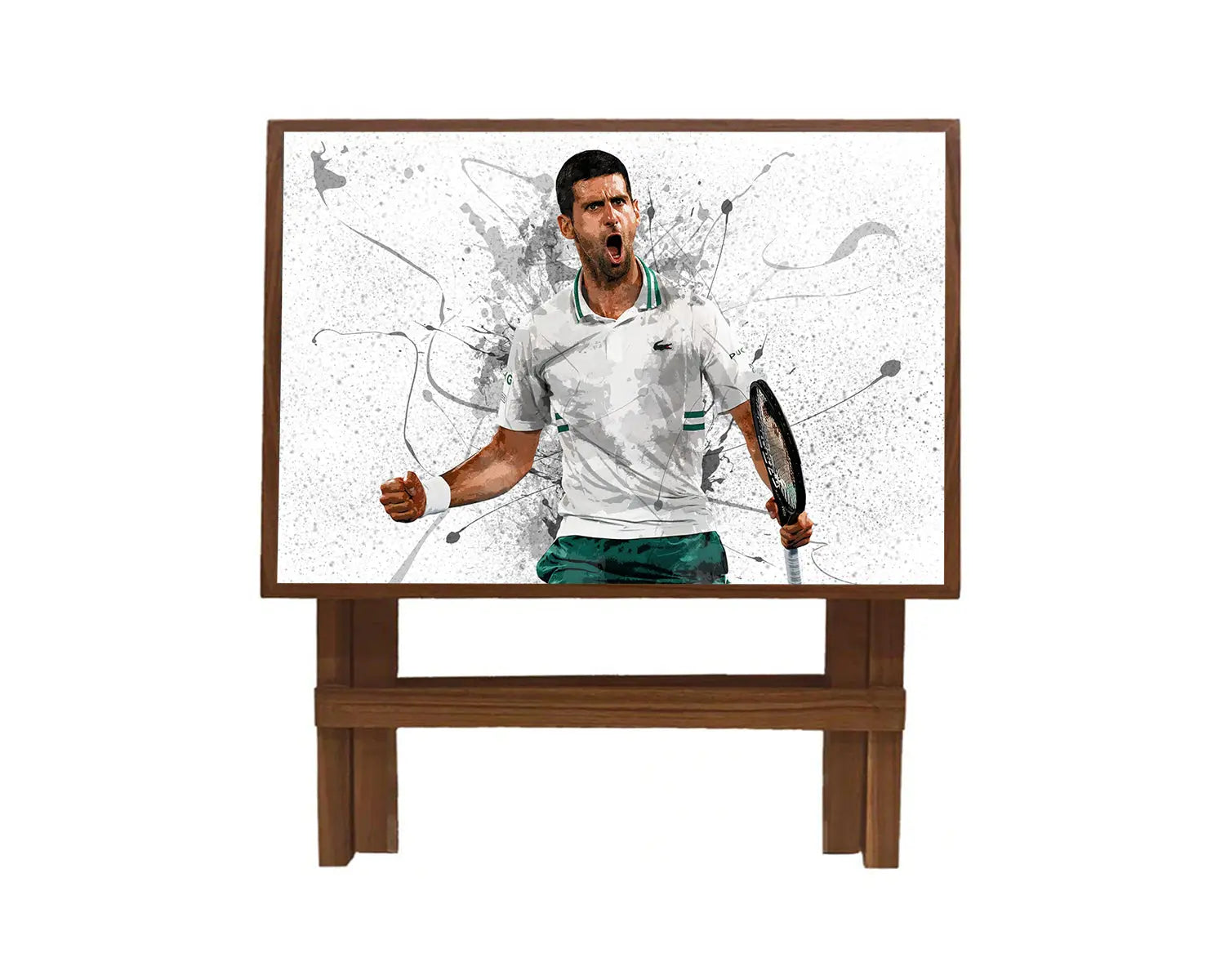 Novak Djokovic Splash Effect Coffee and Laptop Table 