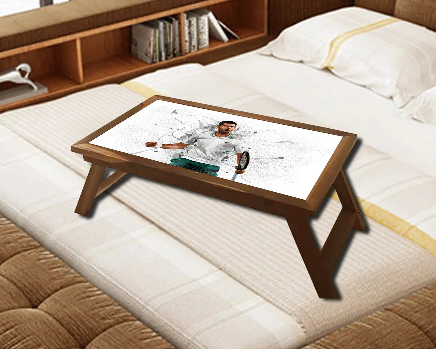 Novak Djokovic Splash Effect Coffee and Laptop Table 