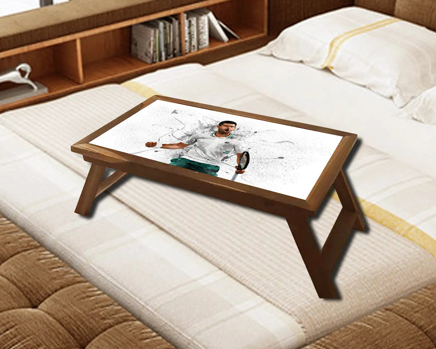 Novak Djokovic Splash Effect Coffee and Laptop Table 