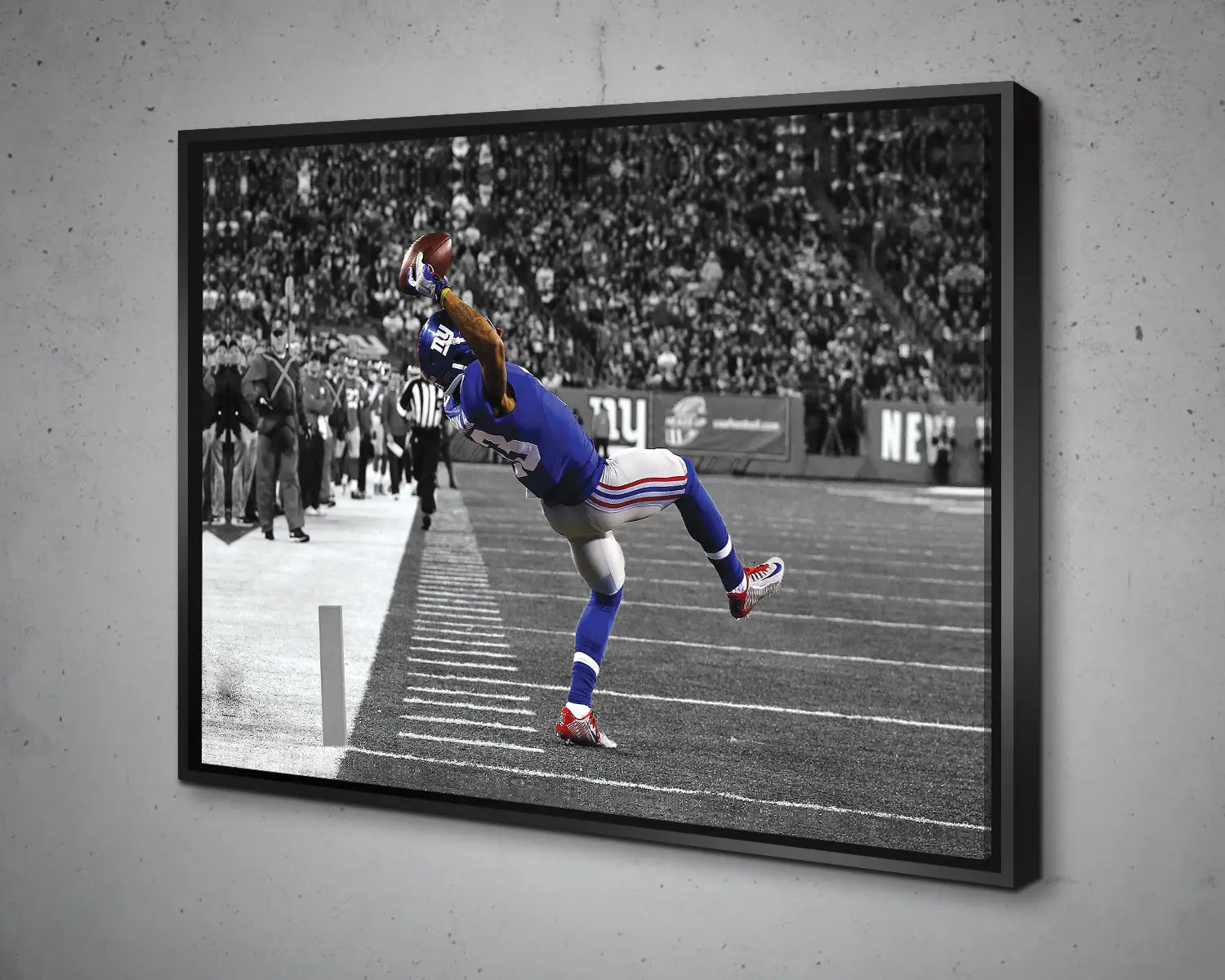 Odell Beckham Jr. Black & White Canvas Art 