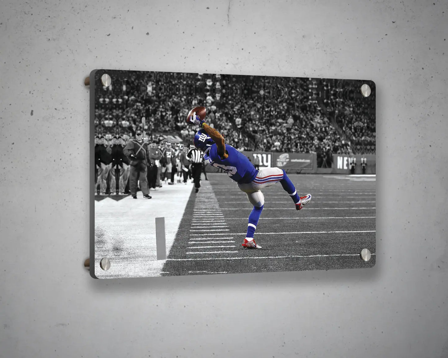 Odell Beckham Jr. Black & White Canvas Art 