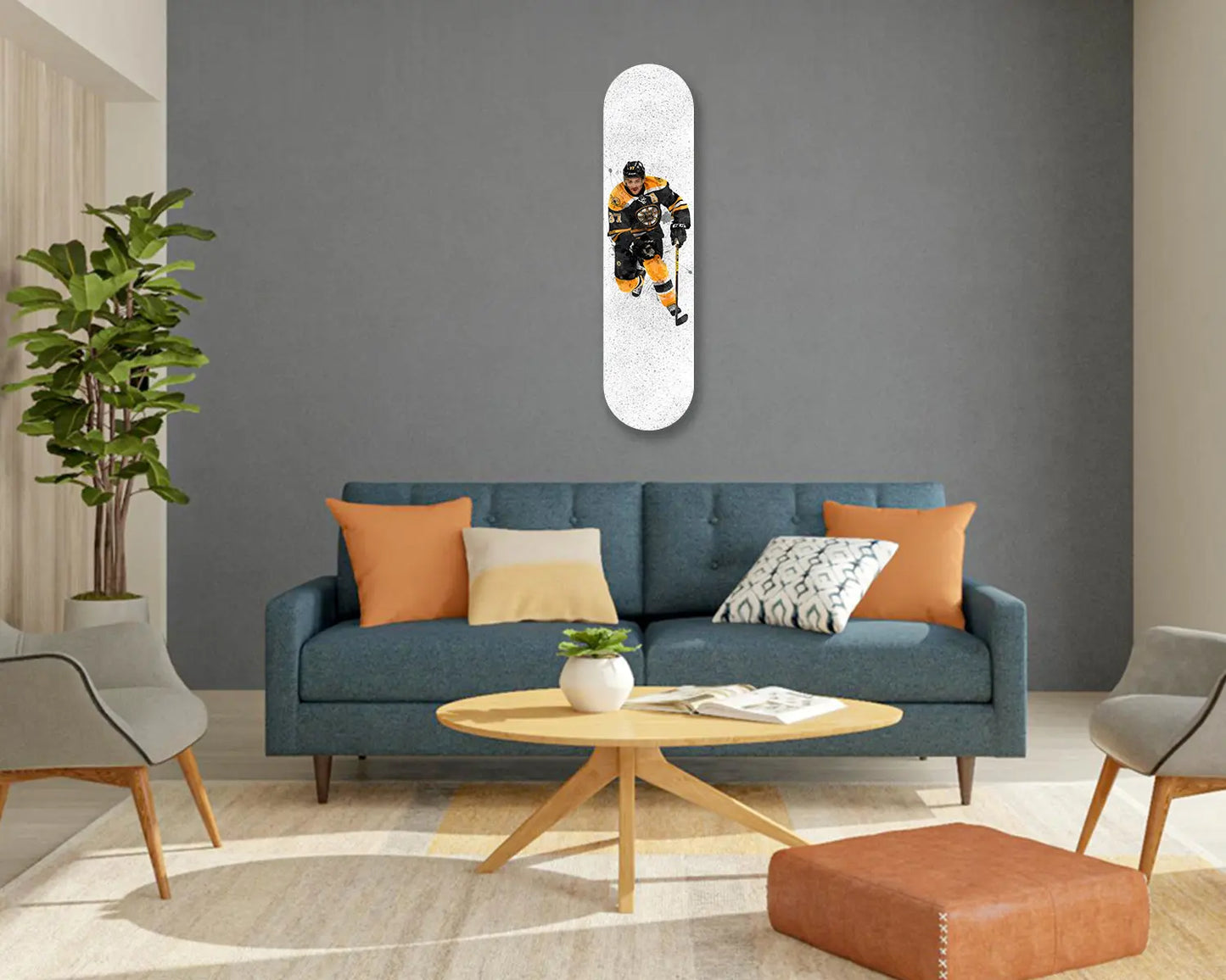 Patrice Bergeron Acrylic Skateboard Wall Art 