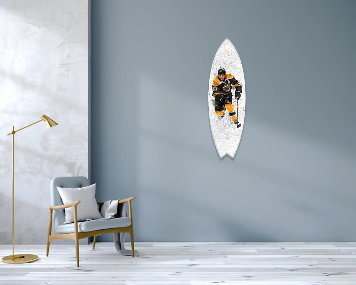 Patrice Bergeron Acrylic Surfboard Wall Art 