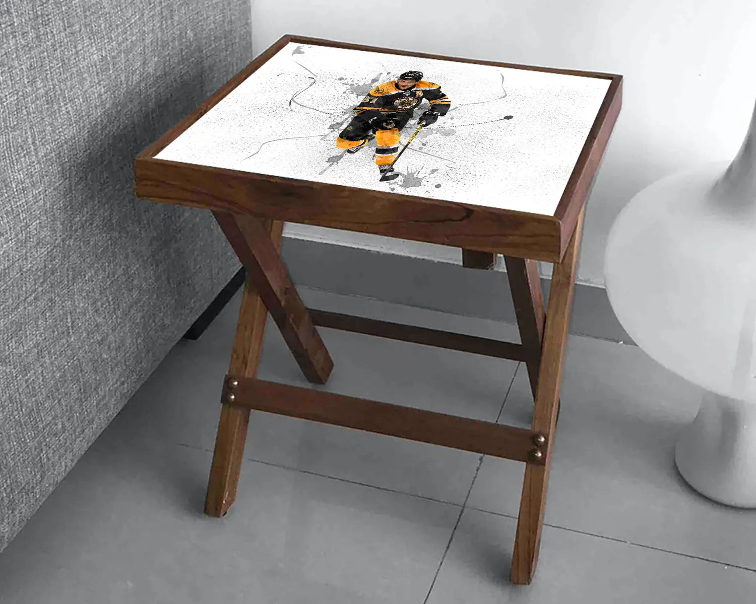 Patrice Bergeron Splash Effect Coffee and Laptop Table 