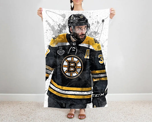 Patrice Bergeron Splash Effect Fleece Blanket