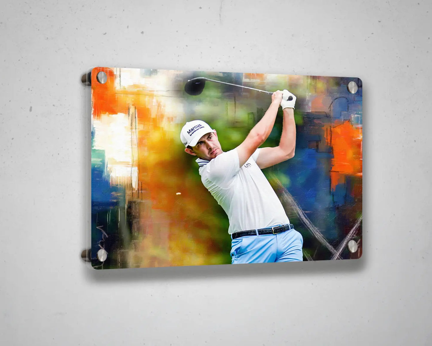 Patrick Cantlay Multicolour Wall Art 