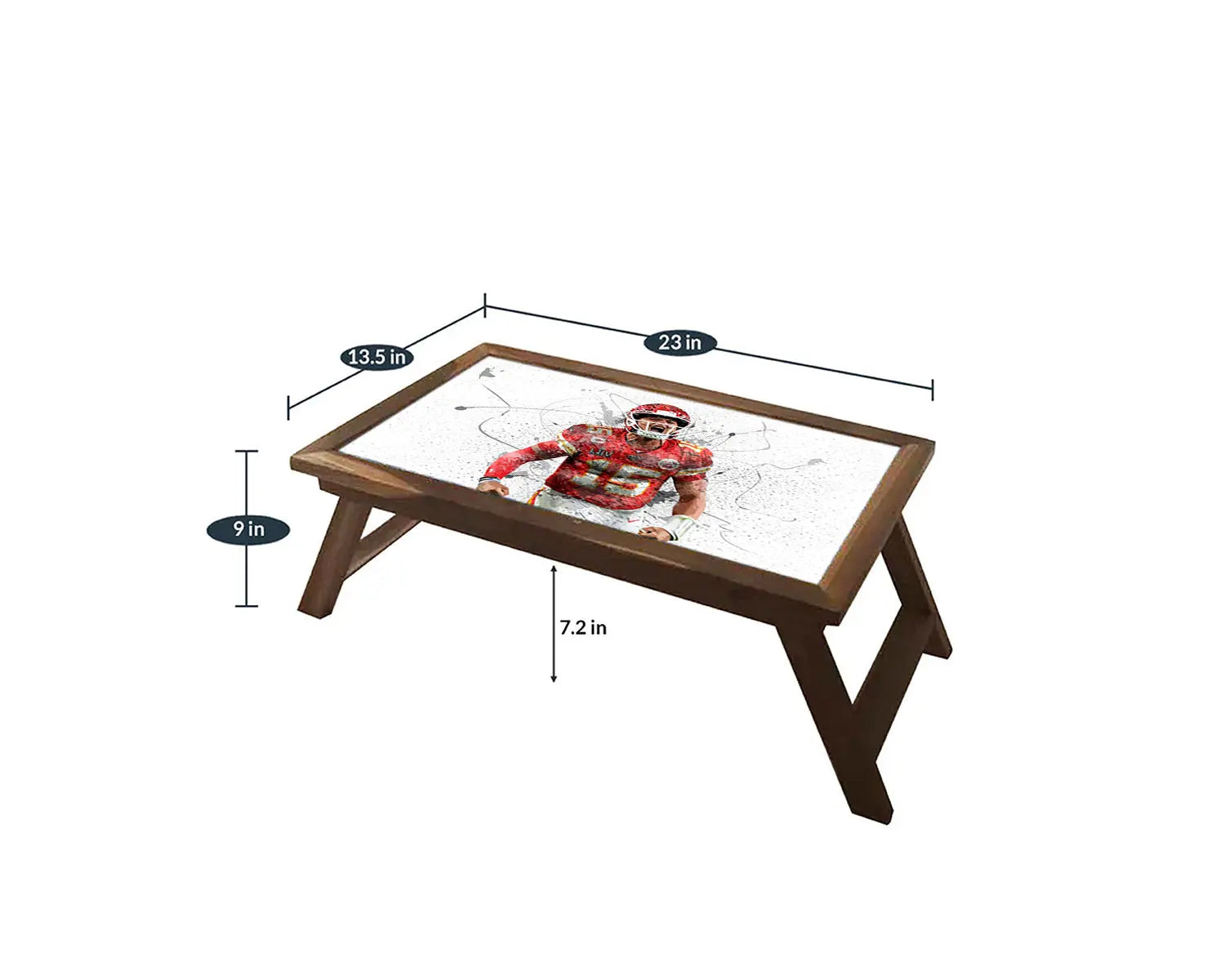 Patrick Mahomes Splash Effect Coffee and Laptop Table 