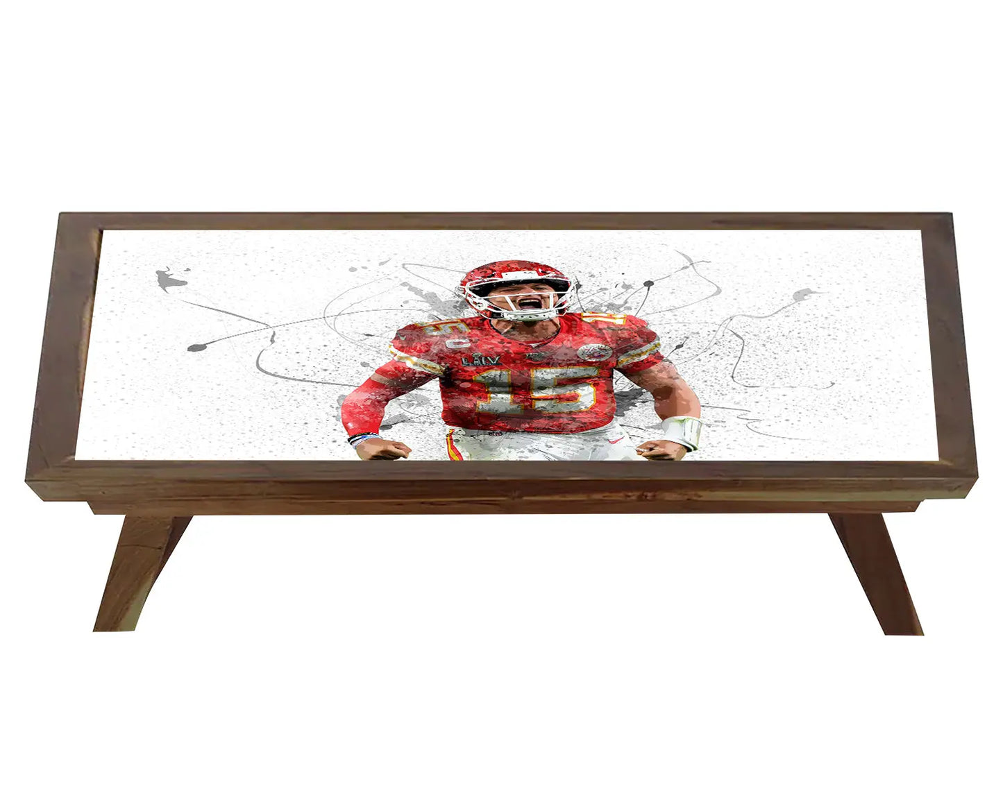 Patrick Mahomes Splash Effect Coffee and Laptop Table 