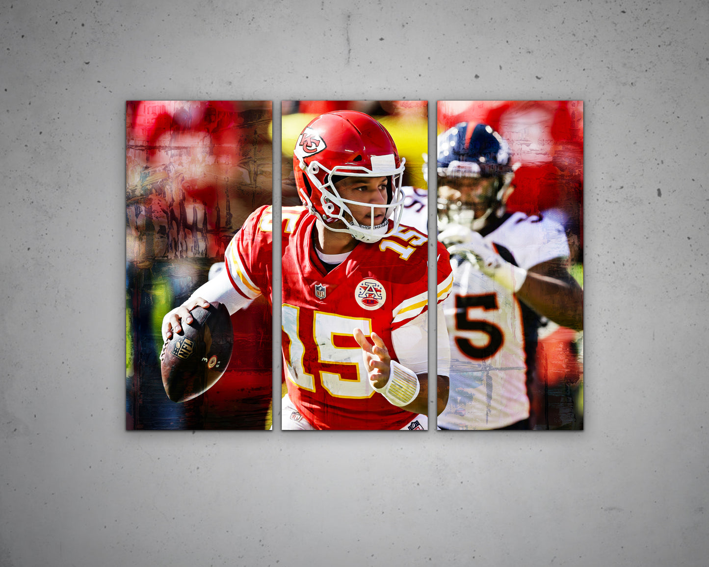 Patrick Mahomes Multicolour Wall Art 