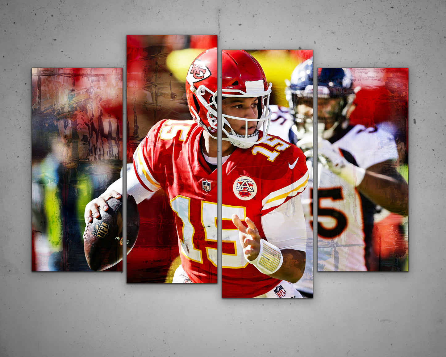 Patrick Mahomes Multicolour Wall Art 