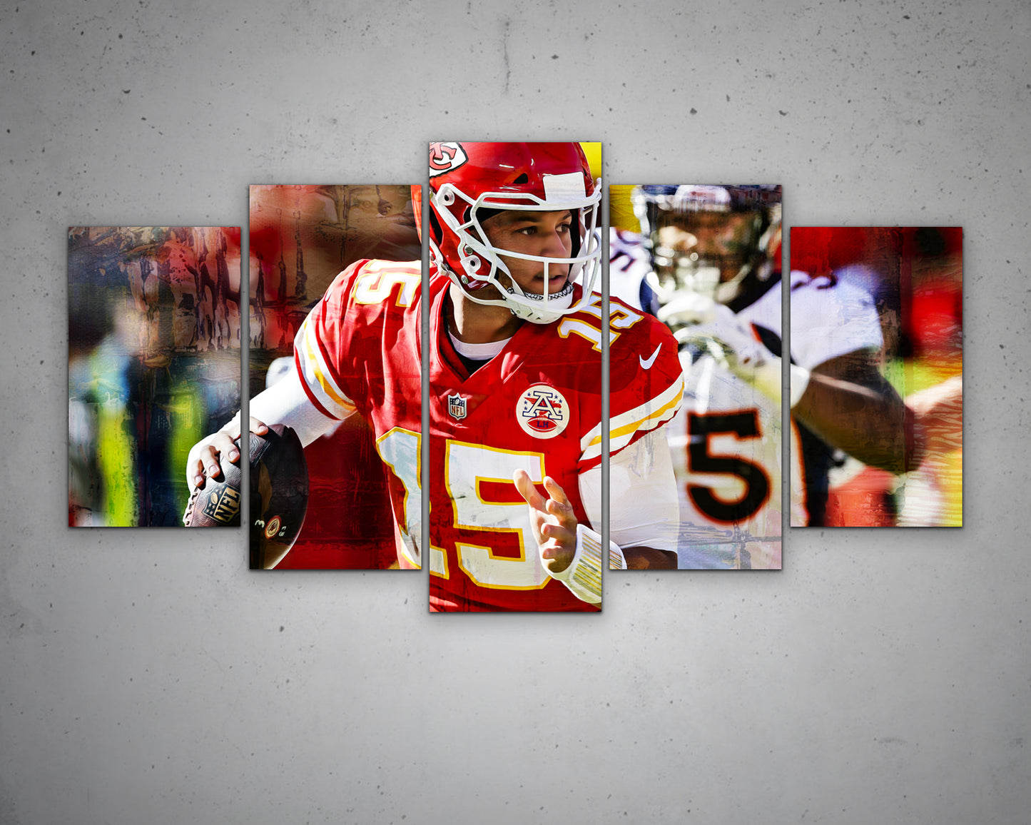 Patrick Mahomes Multicolour Wall Art 