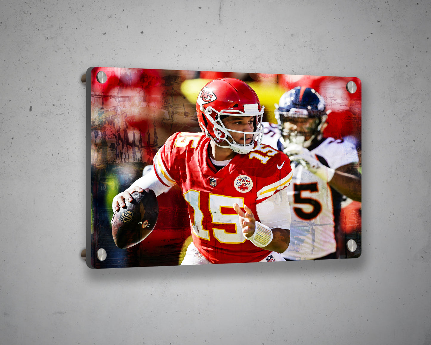 Patrick Mahomes Multicolour Wall Art 