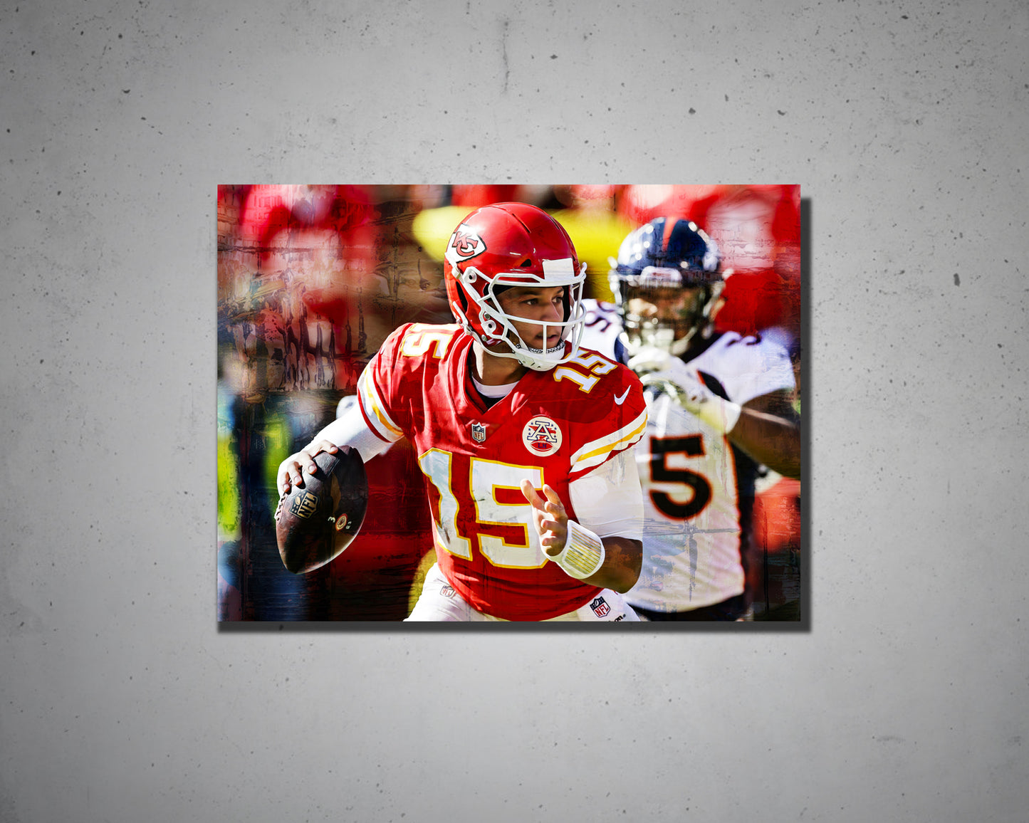 Patrick Mahomes Multicolour Wall Art 