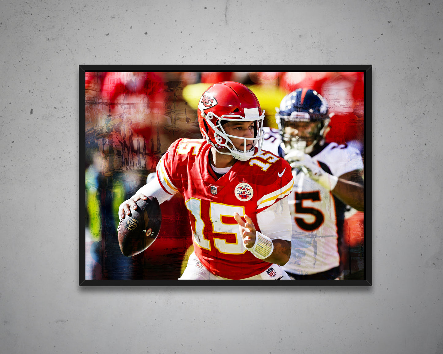 Patrick Mahomes Multicolour Wall Art 