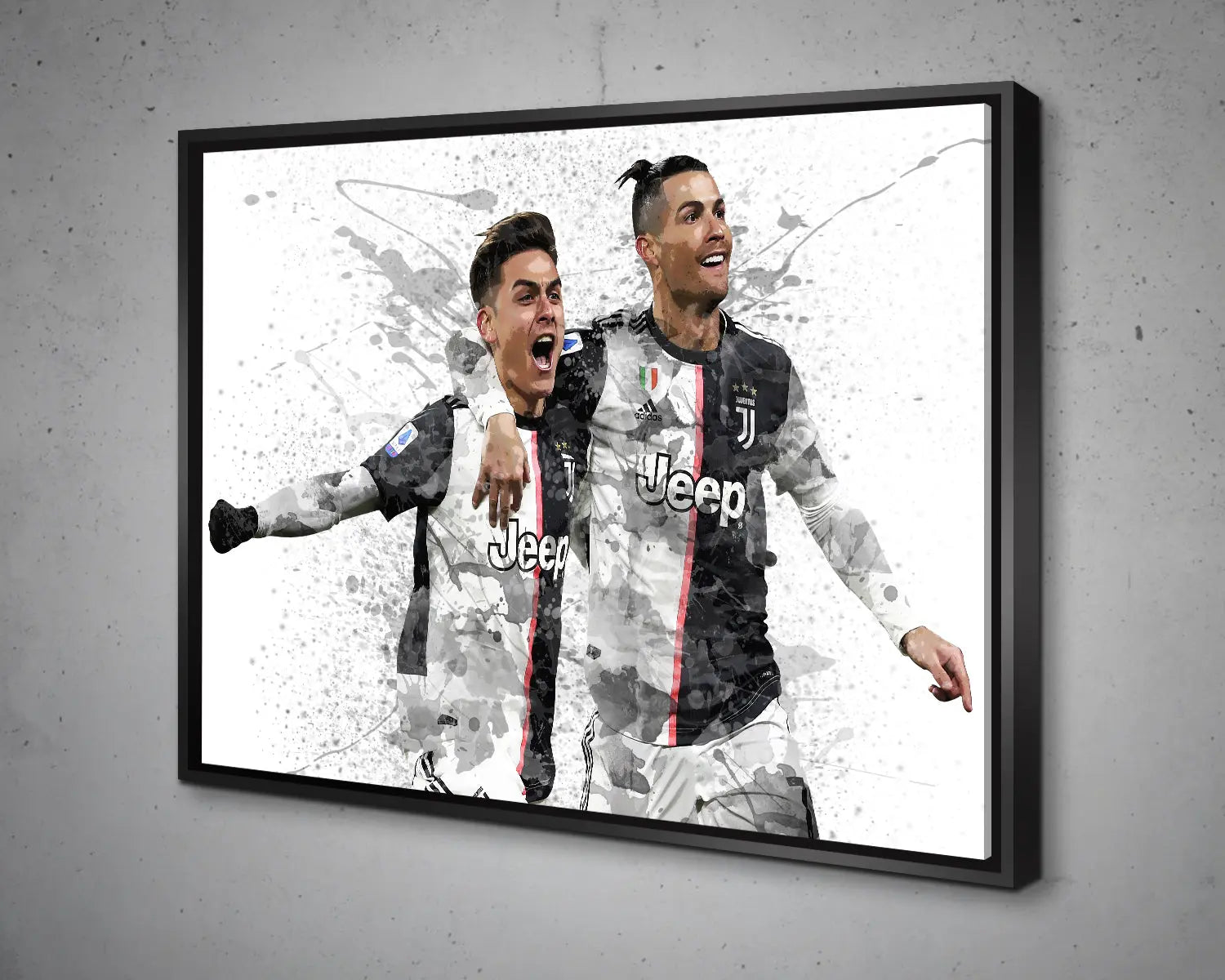 Paulo Dybala & Cristiano Ronaldo Canvas Wall Art 