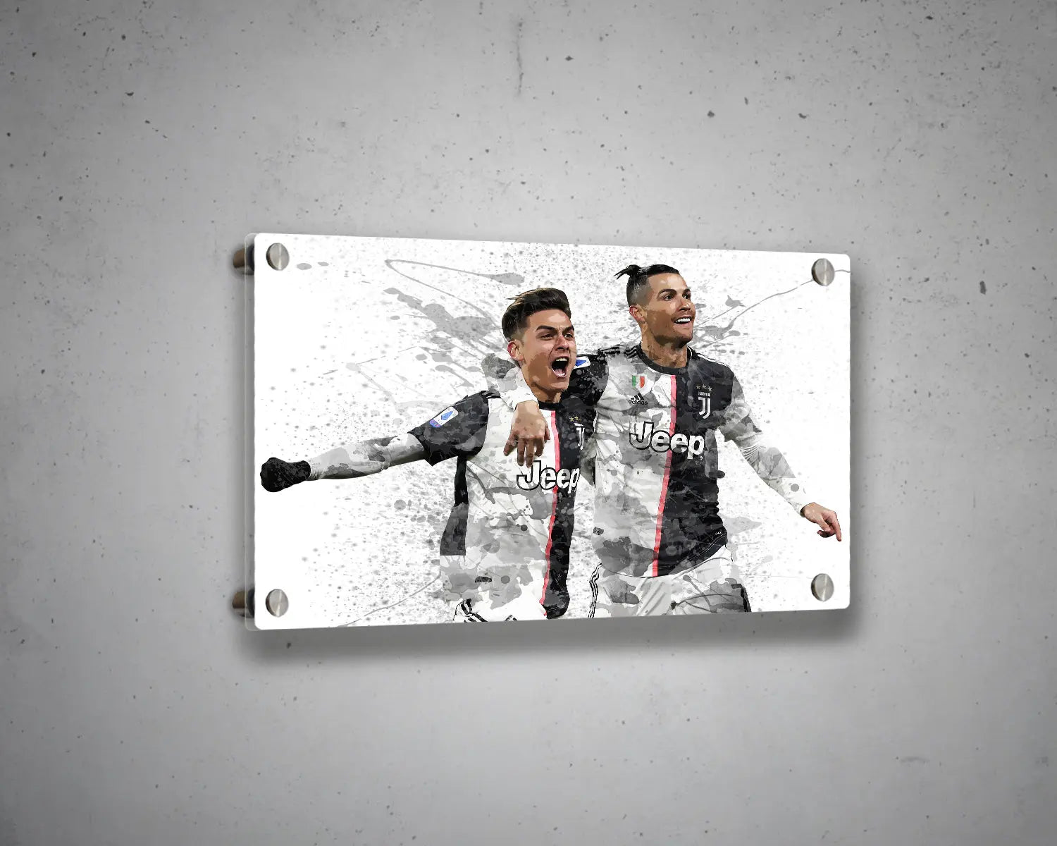 Paulo Dybala & Cristiano Ronaldo Canvas Wall Art 