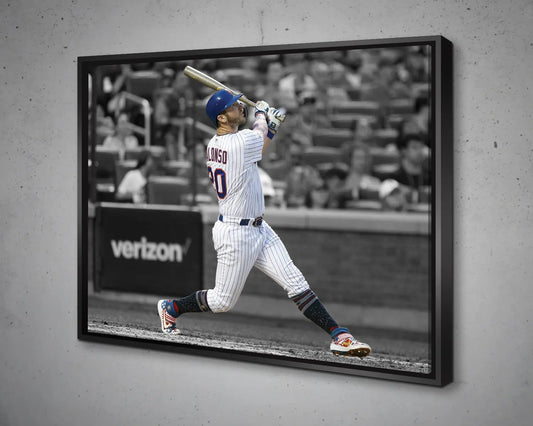 Pete Alonso Black & White Canvas Art 
