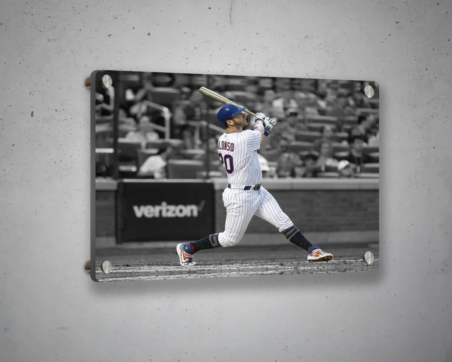 Pete Alonso Black & White Canvas Art 