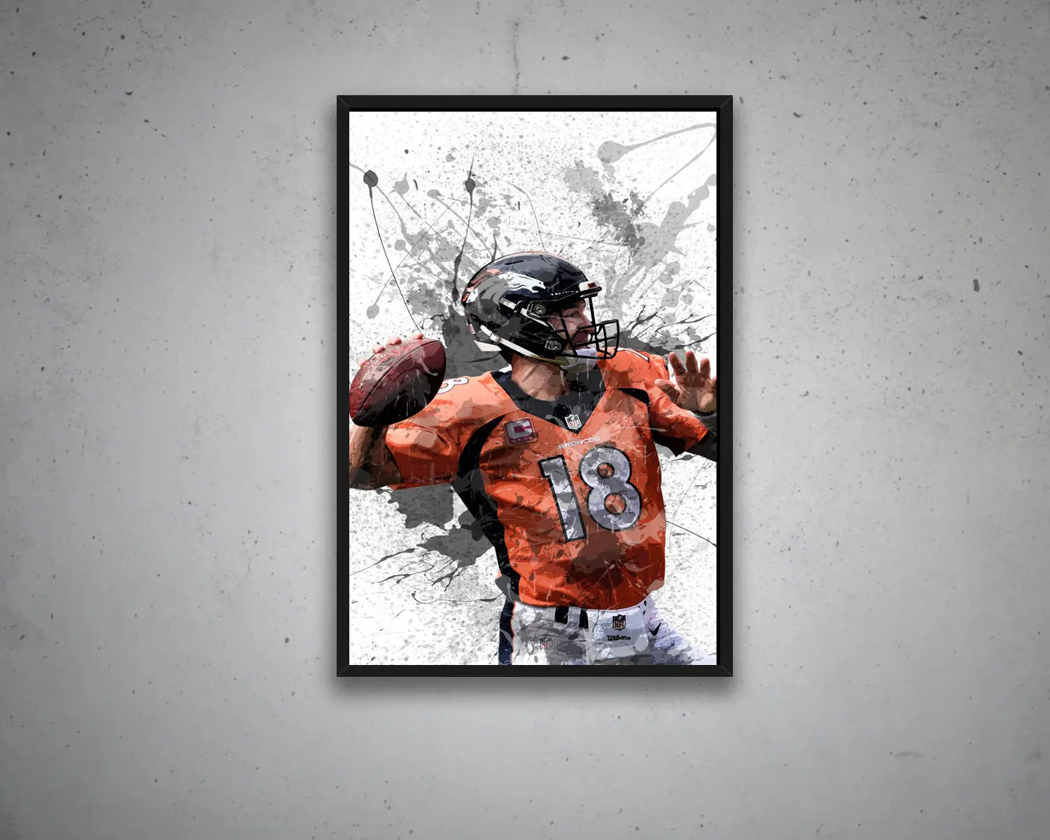Peyton Manning Canvas Wall Art 