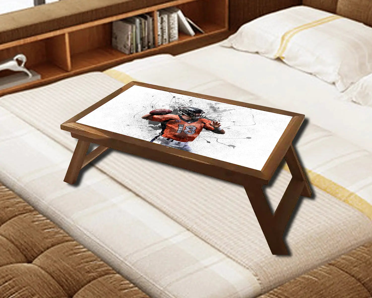 Peyton Manning Splash Effect Coffee and Laptop Table 
