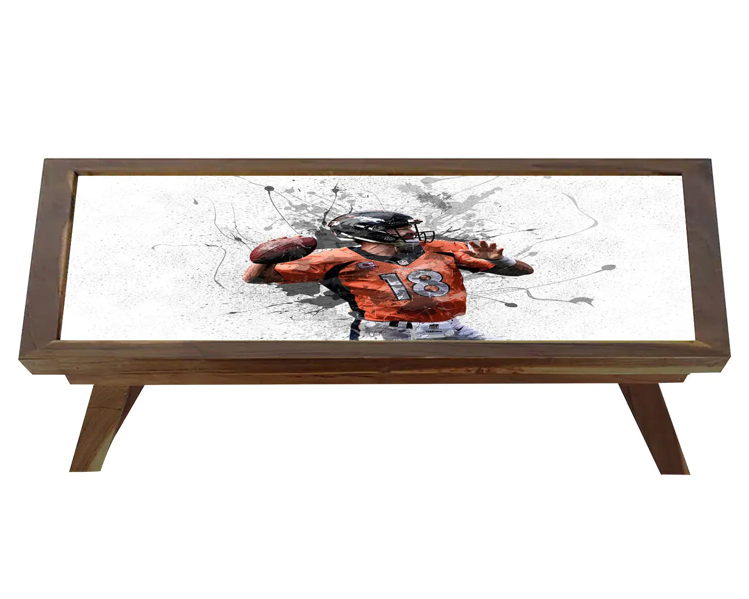 Peyton Manning Splash Effect Coffee and Laptop Table 