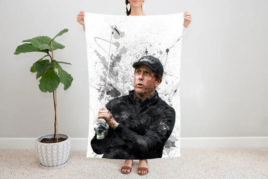 Phil Mickelson Splash Effect Fleece Blanket