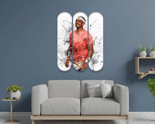 Rafael Nadal Acrylic Skateboard Wall Art
