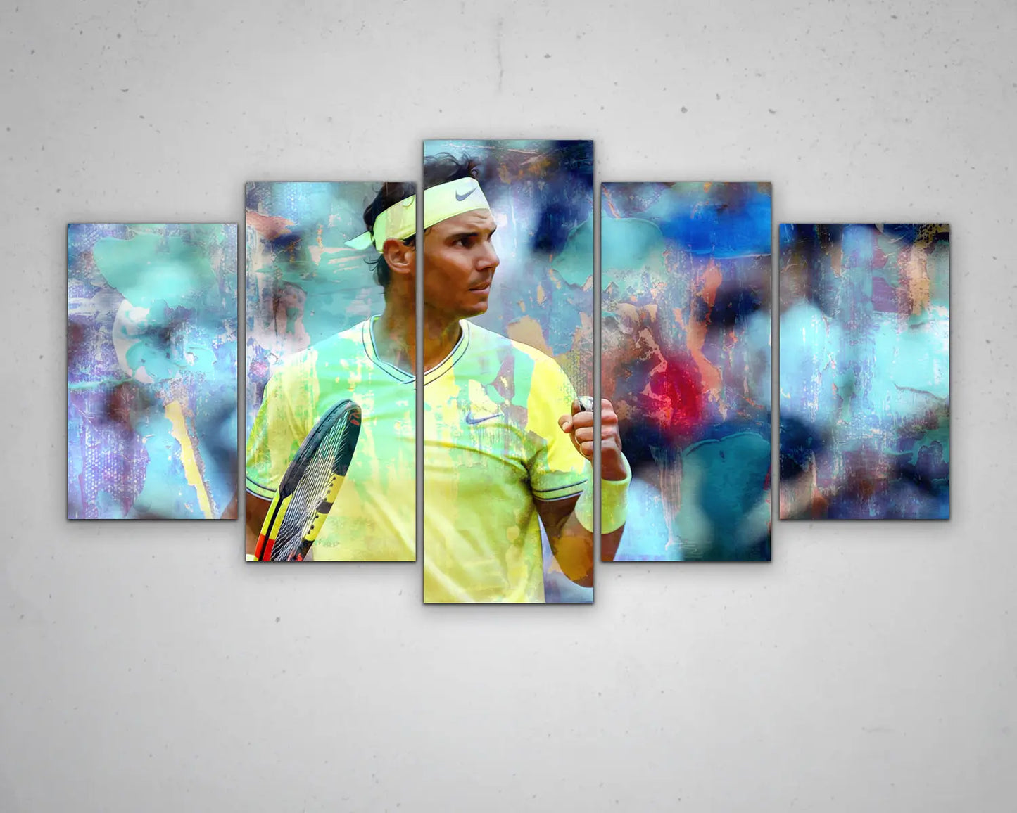 Rafael Nadal Multicolour Wall Art 