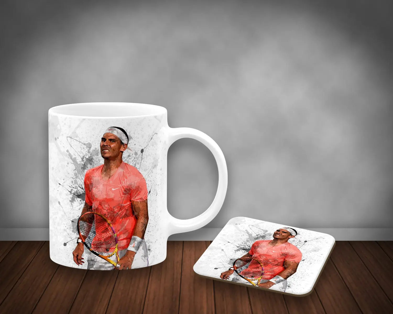 Rafael Nadal Splash Effect Mug and Coaster 