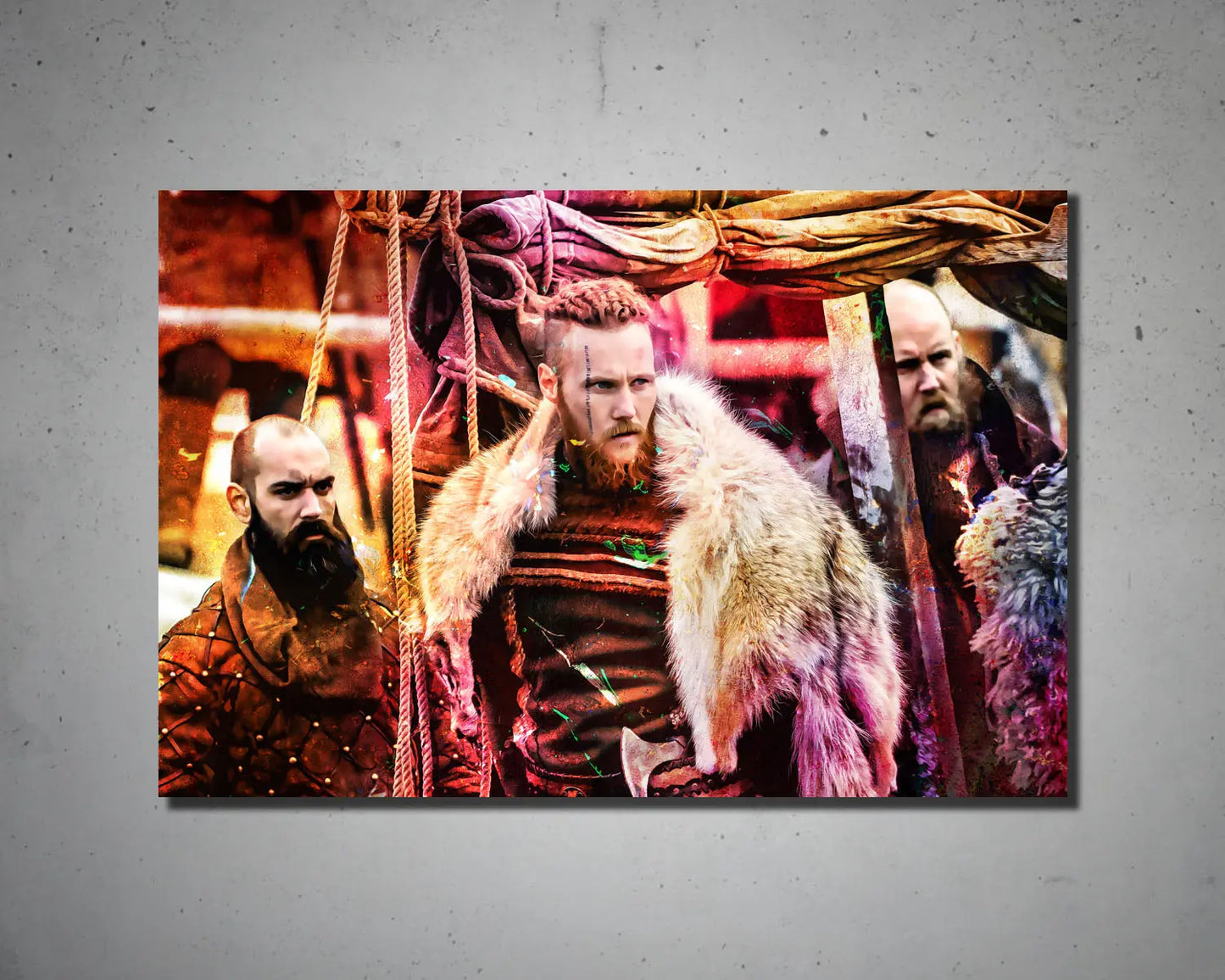 Ragnar Lothbrok Multicolour Wall Art 