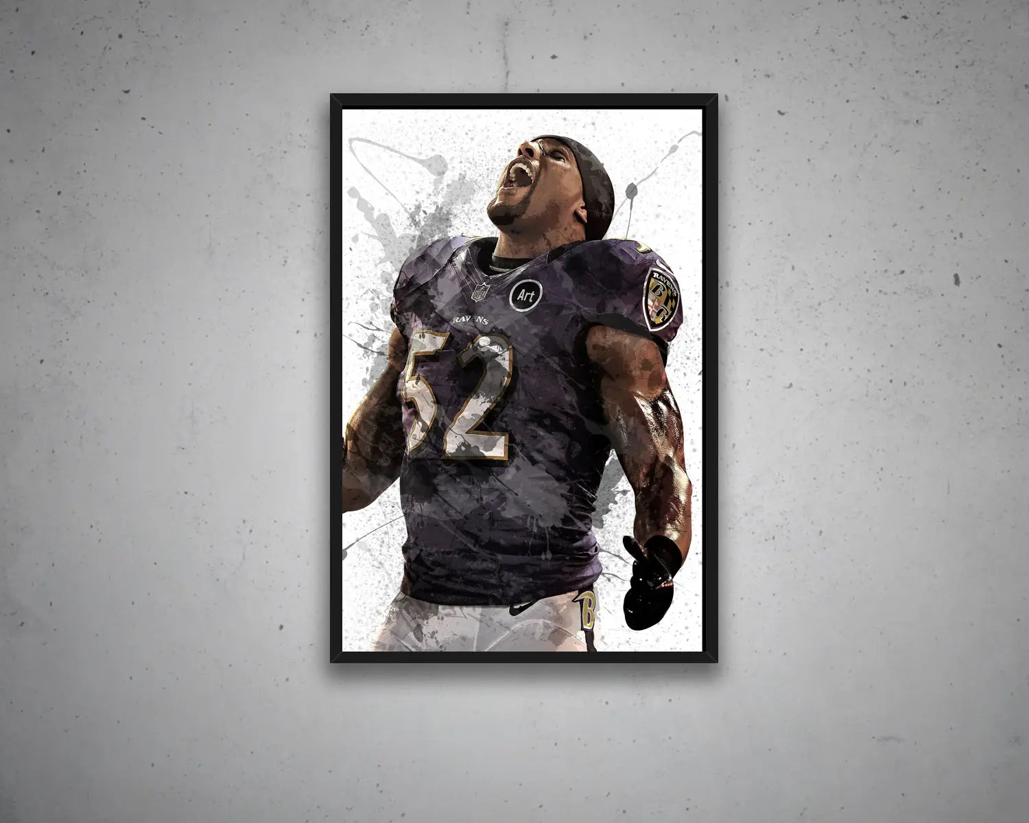 Ray Lewis Canvas Wall Art 