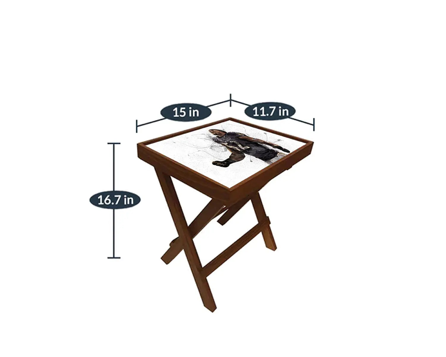 Ray Lewis Splash Effect Coffee and Laptop Table 