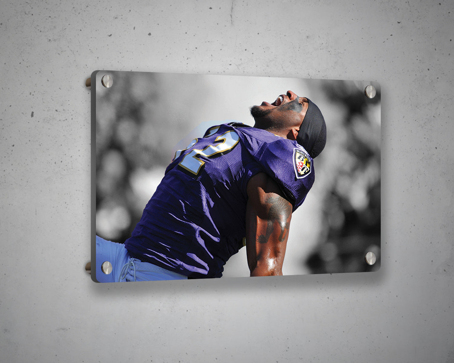 Ray Lewis Black & White Canvas Art – My Idea Sports Canvas