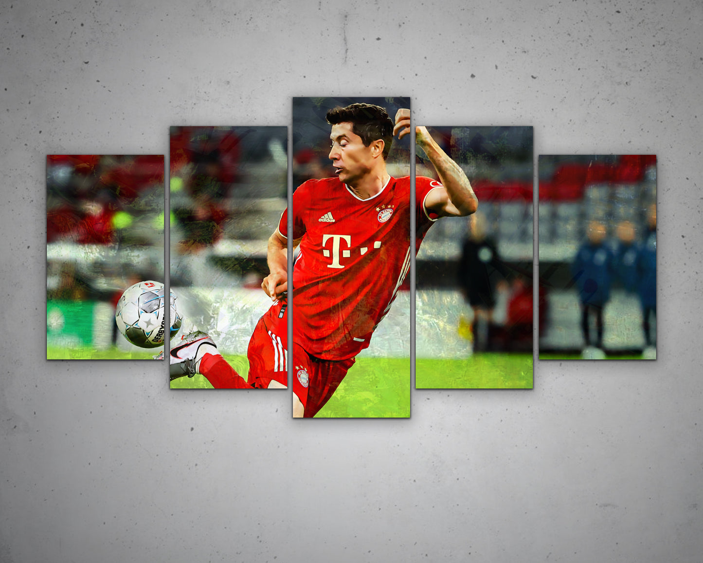 Robert Lewandowski Multicolour Wall Art 