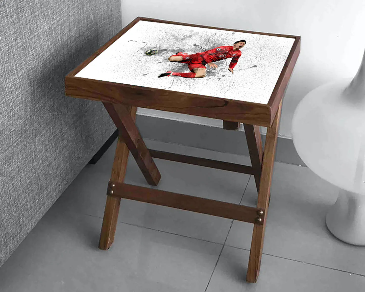 Robert Lewandowski Splash Effect Coffee and Laptop Table 