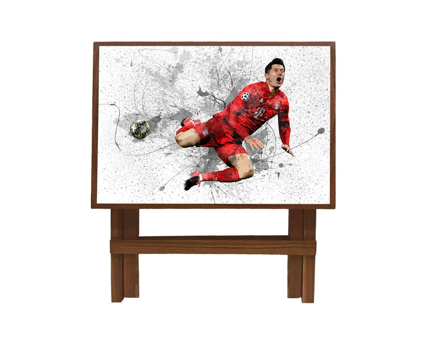 Robert Lewandowski Splash Effect Coffee and Laptop Table 