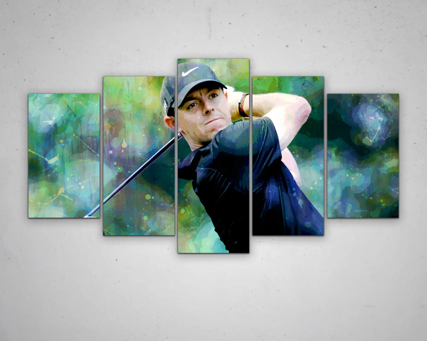 Rory McIlroy Multicolour Wall Art 