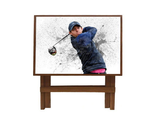 Rory Mcilroy Splash Effect Coffee and Laptop Table 