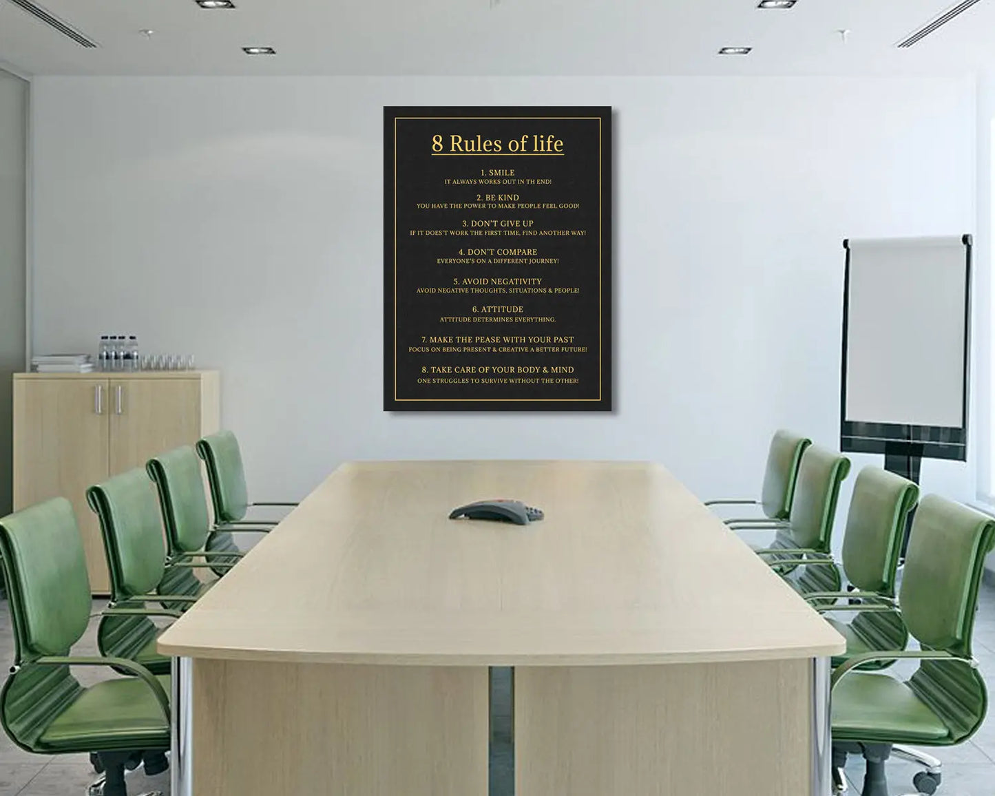 Rules of Life Canvas Wall Art 