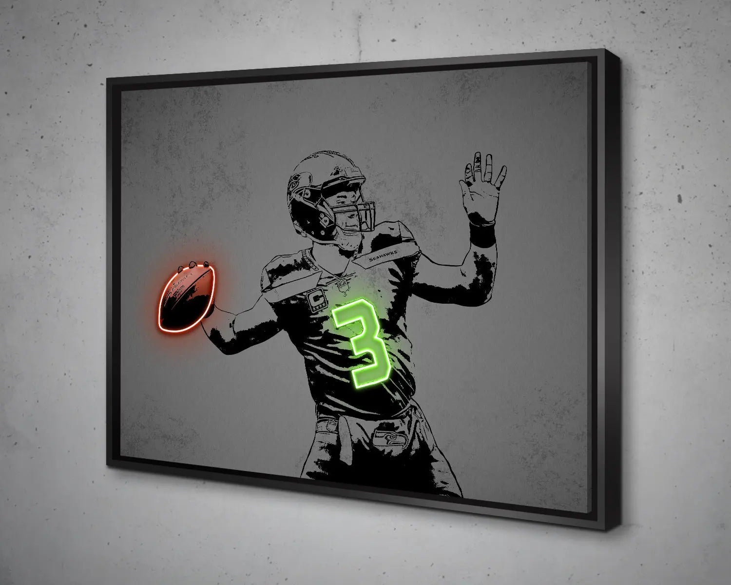 Russell Wilson Canvas Wall Art 