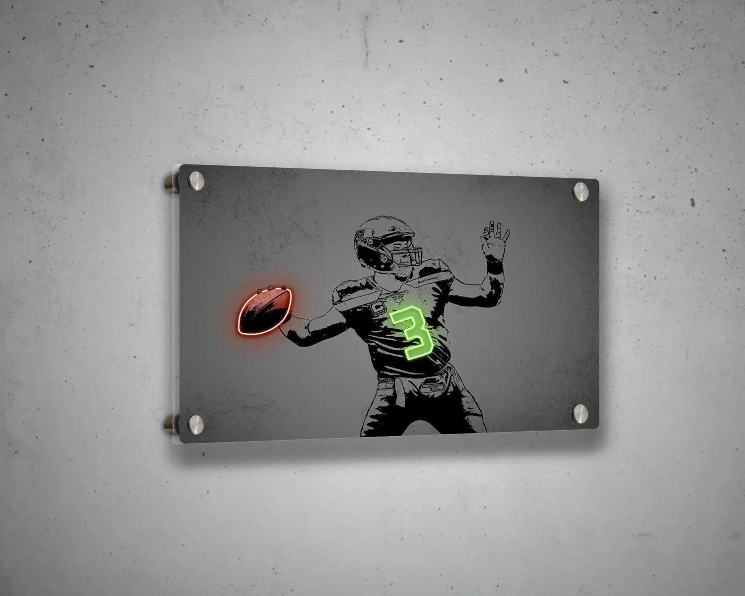 Russell Wilson Canvas Wall Art 