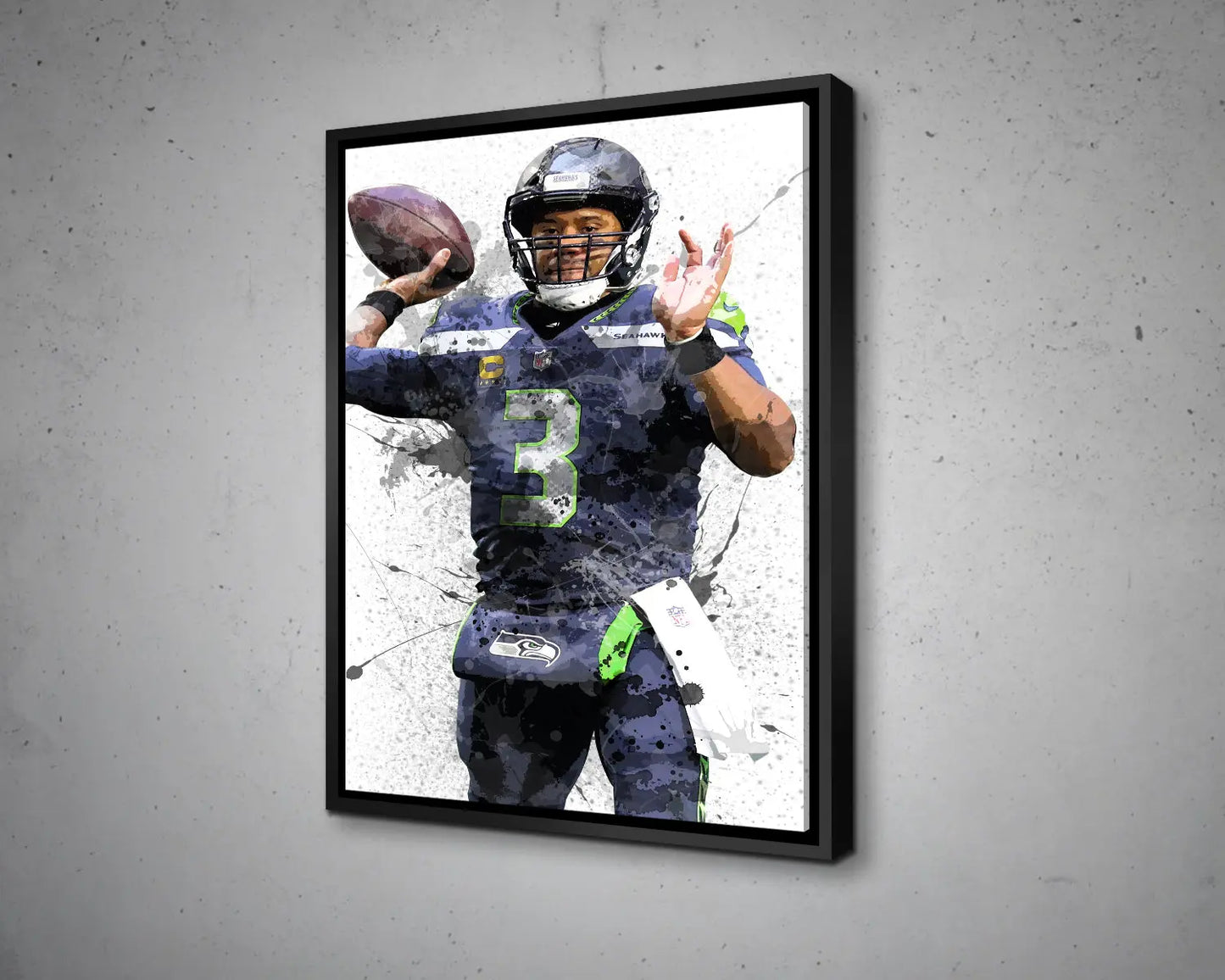 Russell Wilson Canvas Wall Art 