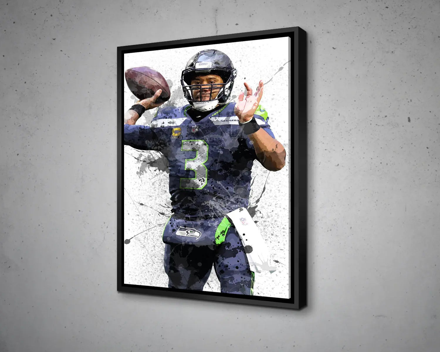 Russell Wilson Canvas Wall Art 